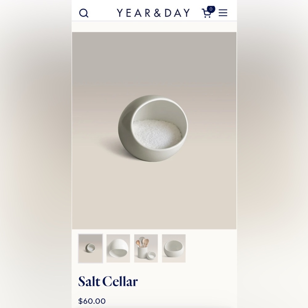 Year And Day Ceramic Salt Cellar - Picture 5 of 5